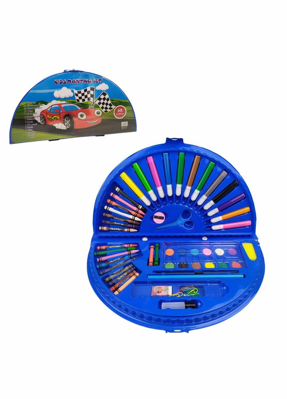 Детский набор для творчества и рисования MK 3918-2 в чемодане (Машинка) No Brand (330140111)