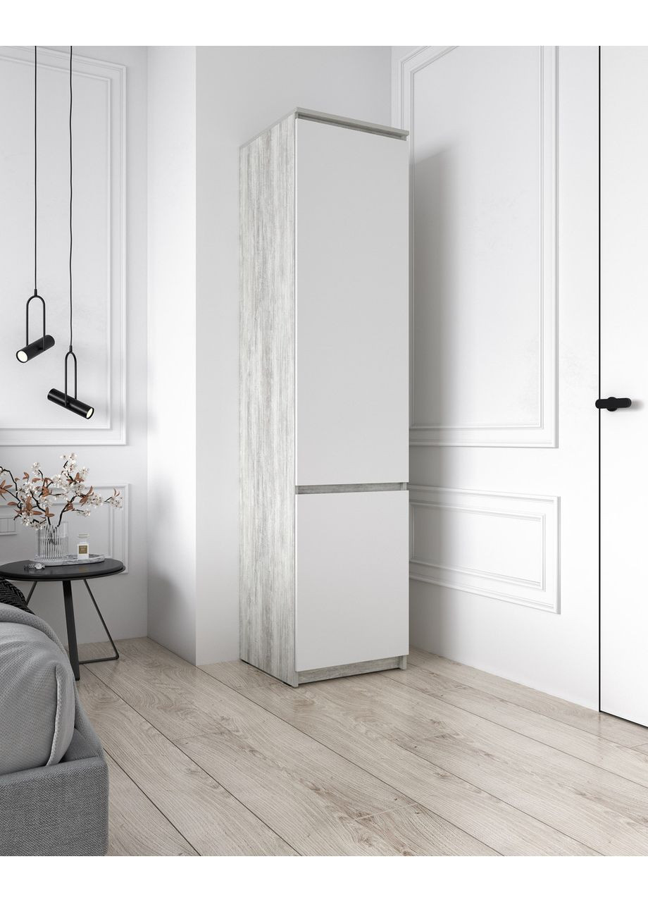 Закритий пенал зі штангою та полицями MT-218 500*2117*498 бетон/ No Brand (358928536)