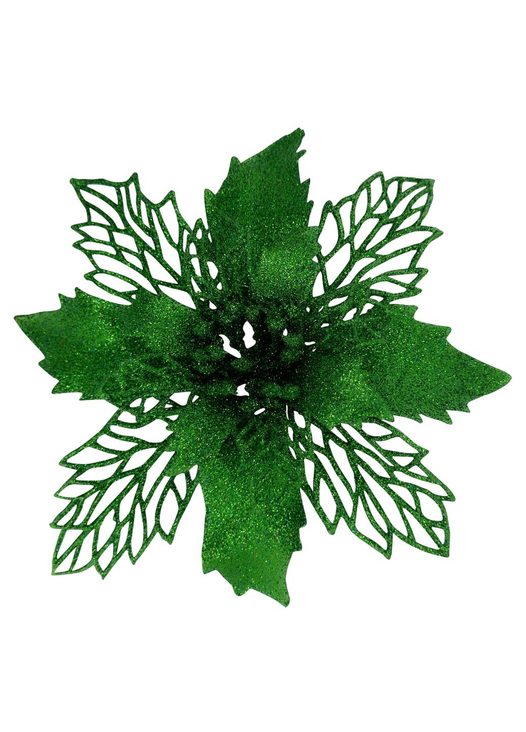 Ялинкова іграшка Квітка Різдвяник 17х17х4 см рожевий MIS LT (365627843)