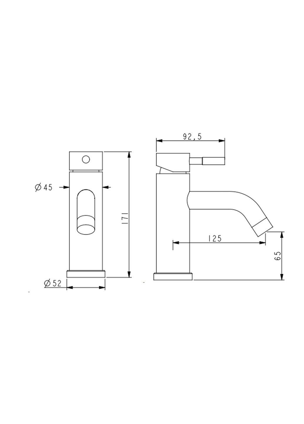 Змішувач для раковини Aria (k35) LDARI0011FNKS46091 Nickel LIDZ 0011F (323485865)