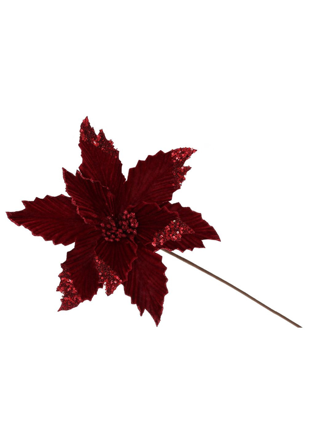 Декоративна квітка Пуансетія 30см No Brand (305409649)