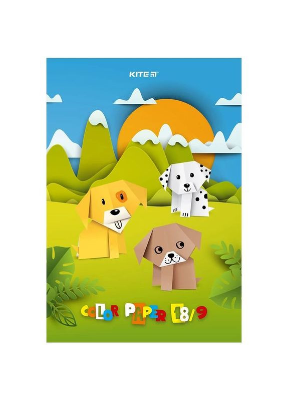 Бумага цветная, А4, 9 цветов, 18 листов () Kite K23-1250 (360602279)