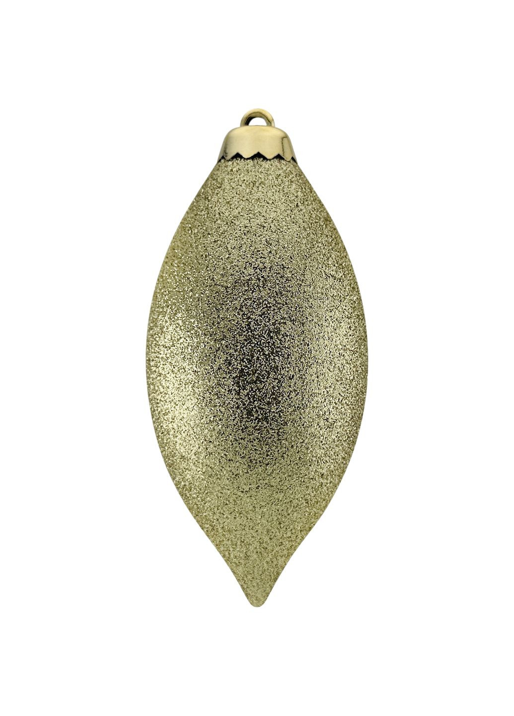 Ялинкова прикраса Овал великий білий 7х7х15 см MIS LT (365627221)