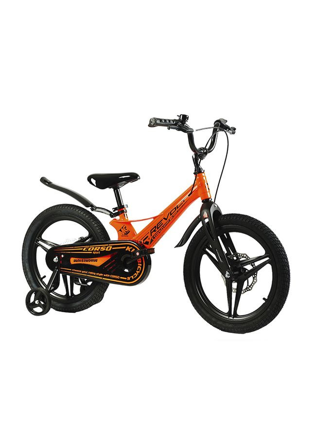 Велосипед 18" дюймов 2-х колесный «REVOLT» цвет оранжевый ЦБ-00246119 Corso (282925148)