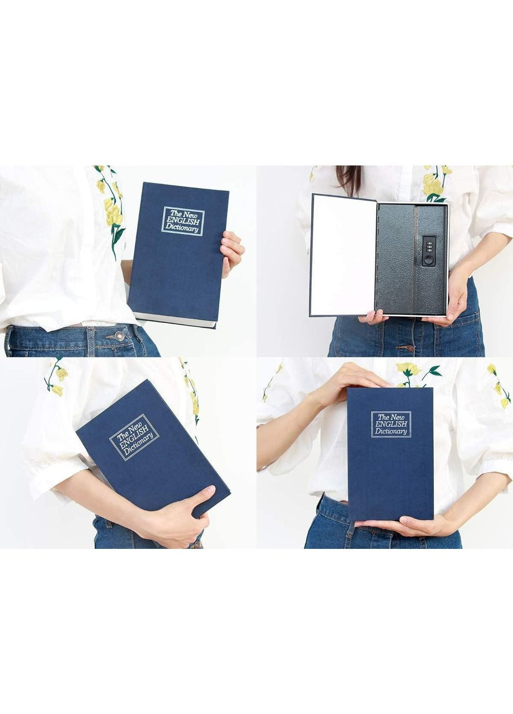 Книга сейф с кодовым замком синя для хранения денег и ценностей ProDobro (365441541)