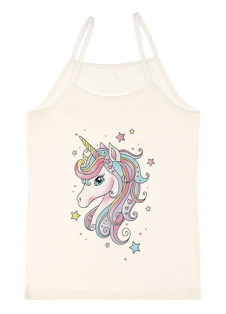 Майка білизна для дівчинки колір молочний CB-00202498 Donella (330259452)