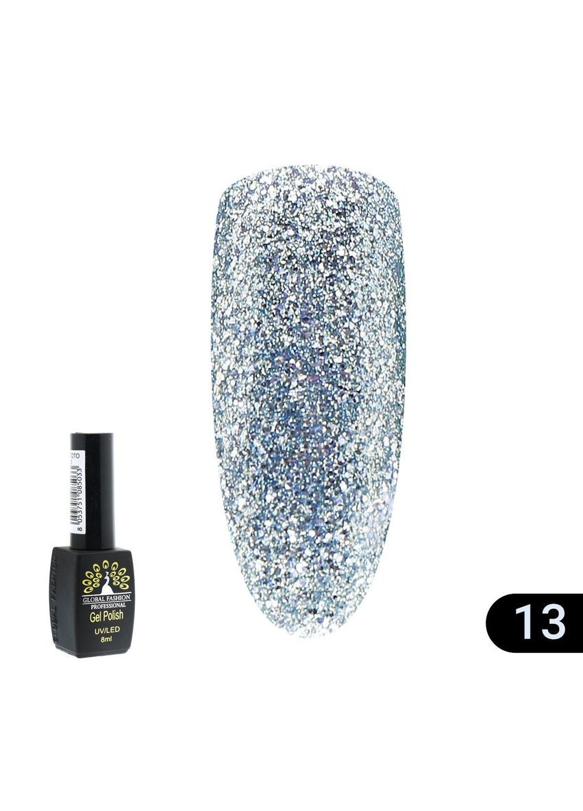 Гель лак Gold №13, 8мл Global Fashion (354795458)