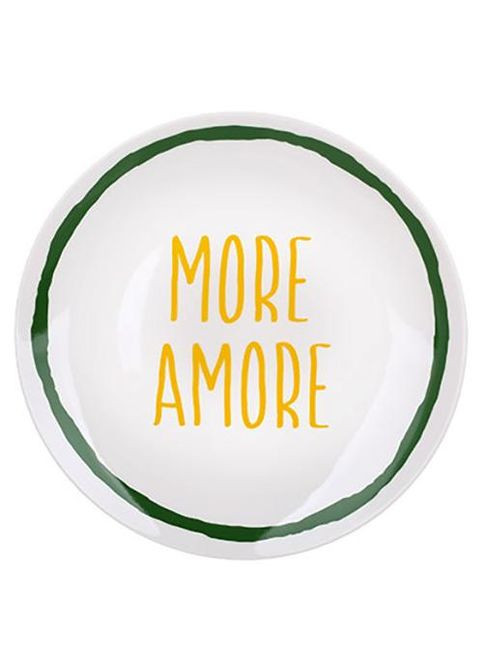 Набор 4 фарфоровых тарелок "Italia" Ø20.5см, цветные. Bona (372173998)