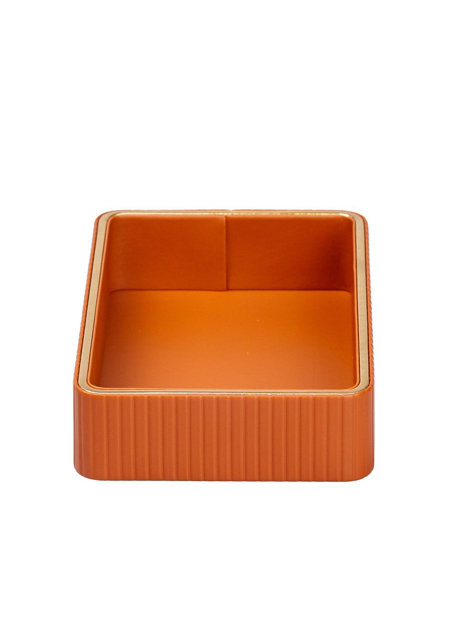 Салфетница на стол из эко-кожи 25 х 15.5 х 5 см Коричневый TS Kitchen (360455385)