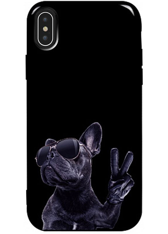 Чехол-накладка Pure TPU 2mm Print Case Apple iPhone X/XS #80 Cooldog Black Toto (301781971)