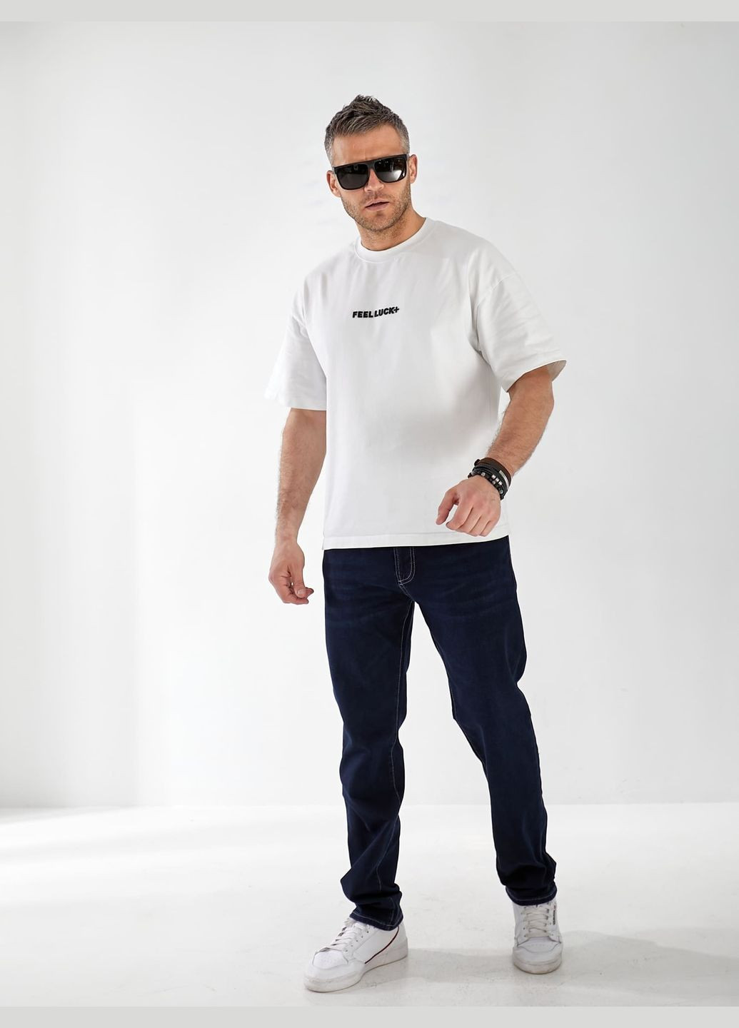 Синие демисезонные прямые джинсы journey straight мужские темно-синего цвета 32972 Fashion