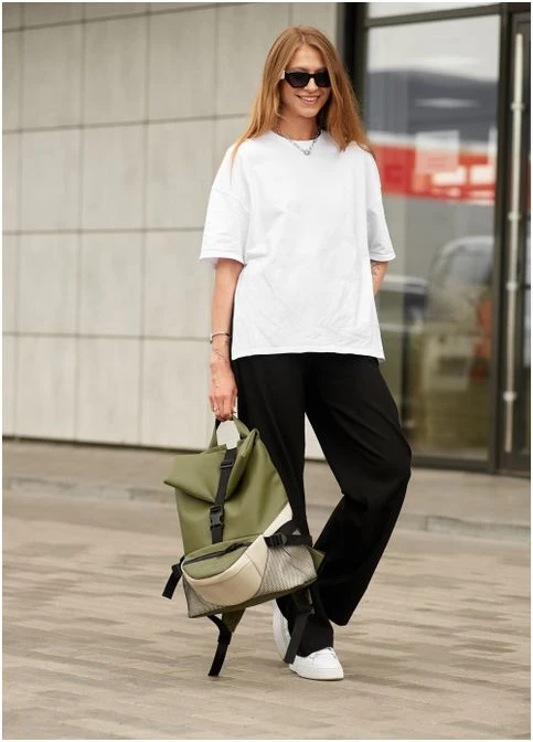 Женский рюкзак ReneDouble хаки Sambag (302519154)