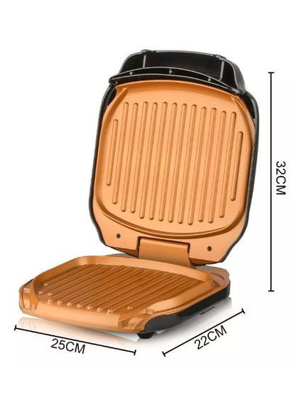 Притискний контактний гриль R522 Modern 1200 Вт електрогриль з керамічним покриттям RAF (297332217)