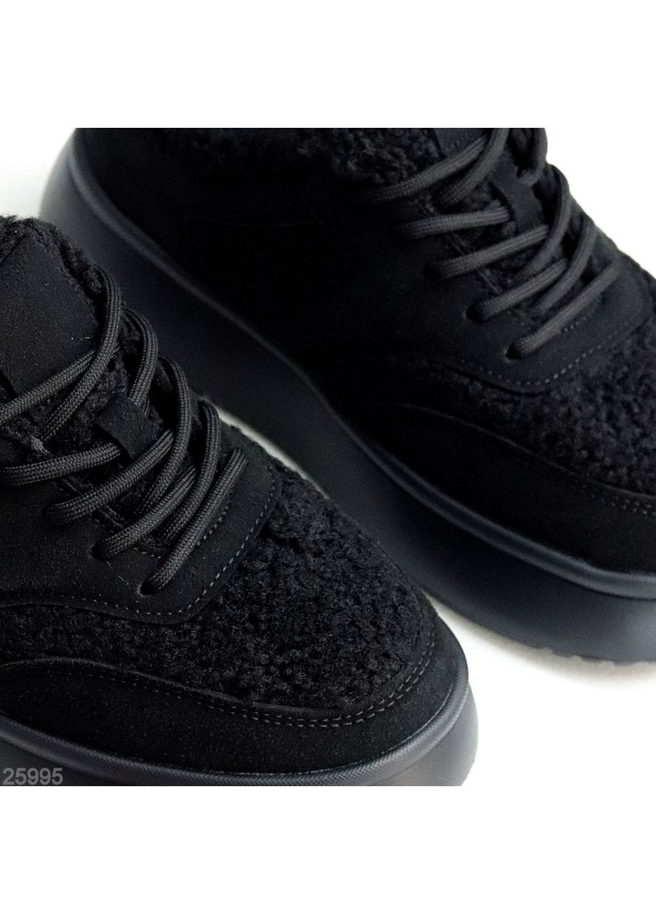 Зимние кроссовки No Brand чёрные зима (370509577)