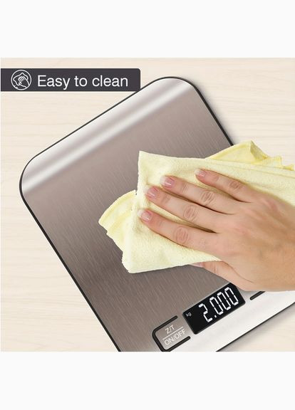 Электронные кухонные весы с металлической платформой 5кг/1г с LCD экраном ER-451 No Brand (328089325)