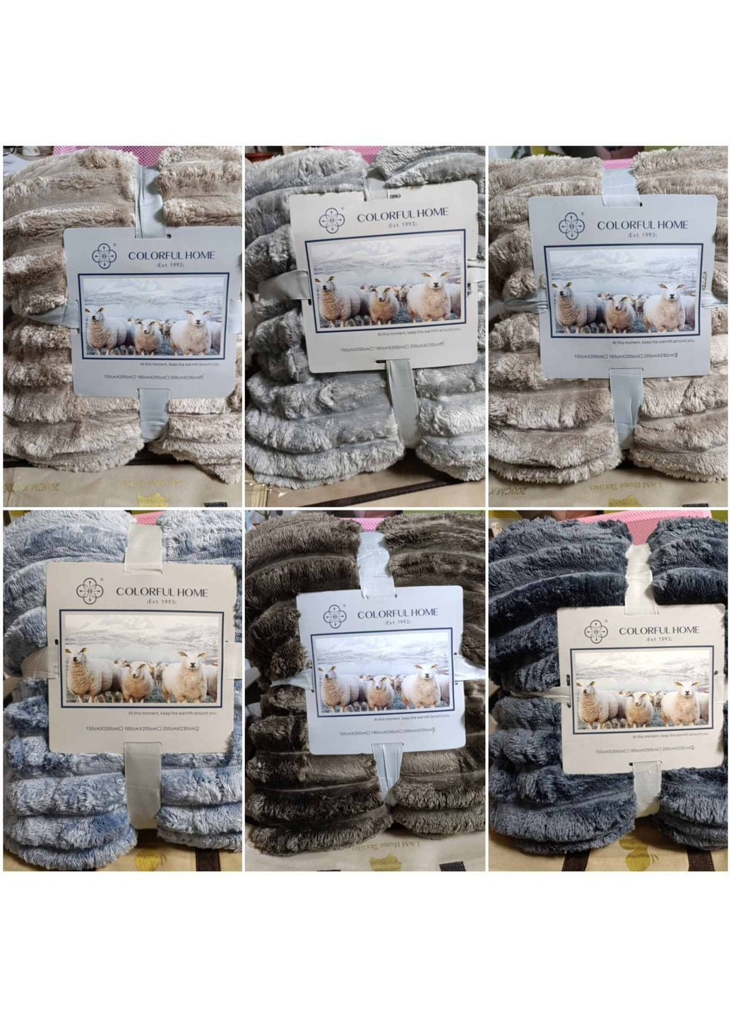 Невероятно мягкий и теплый плед шарпей на овчине, евро размер 200*230, в упаковке. Colorful Home (366096499)