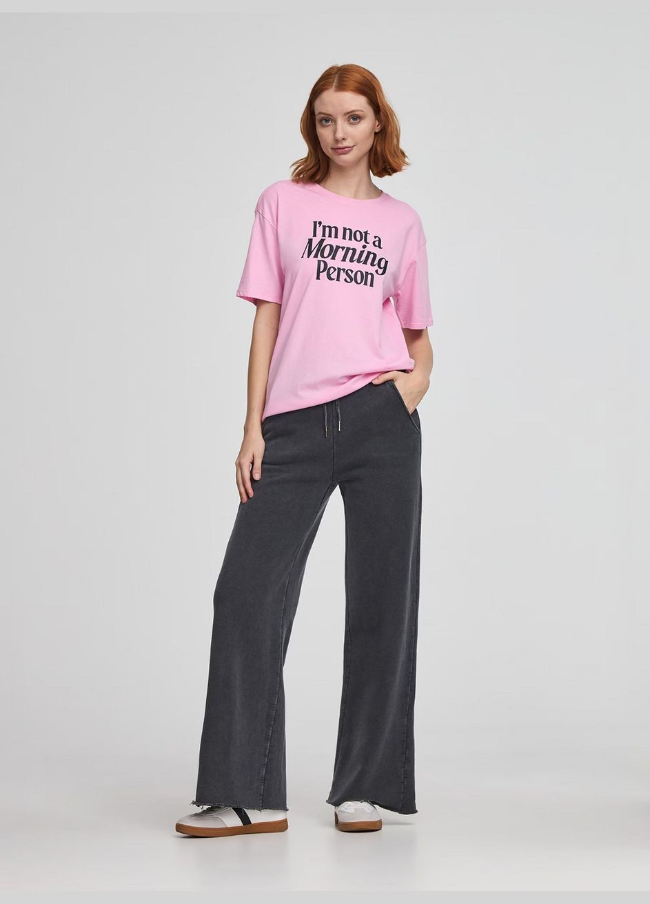 Розовая летняя футболка женщин Terranova