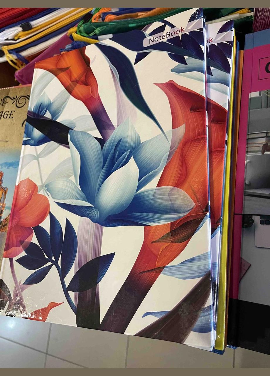 Канцелярская книга, Формат А4, 80 листов, в клеточку, офсетную бумагу, твердый переплет. Цвета в ассортименте. No Brand (342374051)