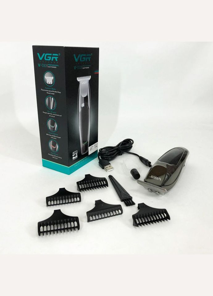 Аккумуляторный универсальный триммер для стрижки V-030, Хорошие машинки для стрижки волос DQ-872 для дома VGR (351486435)