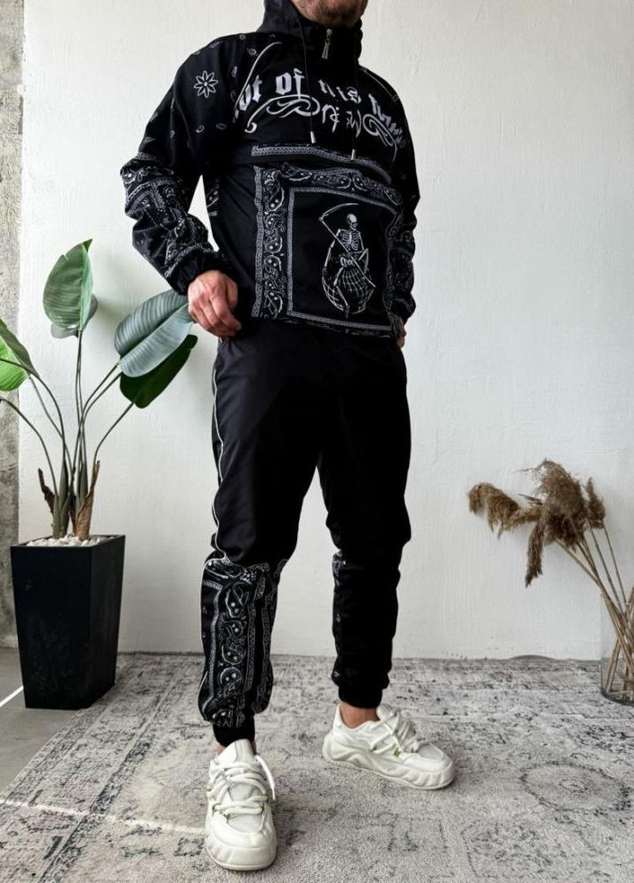 Костюм анорак джогери чоловічий стильний вітрозахисний одяг Україна плащівка No Brand (336069263)