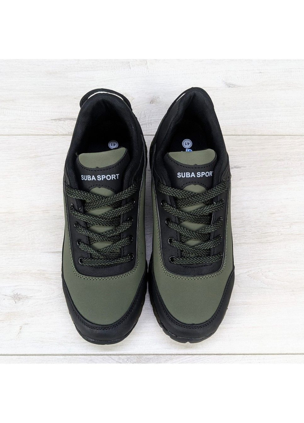 Оливковые (хаки) демисезонные кроссовки мужские демисезонные Suba