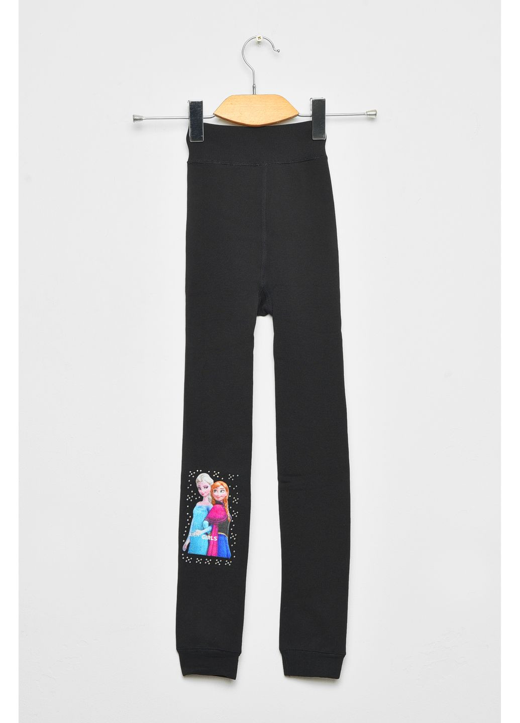 Лосини дитячі для дівчинки термо з начісом чорного кольору Let's Shop (359368708)