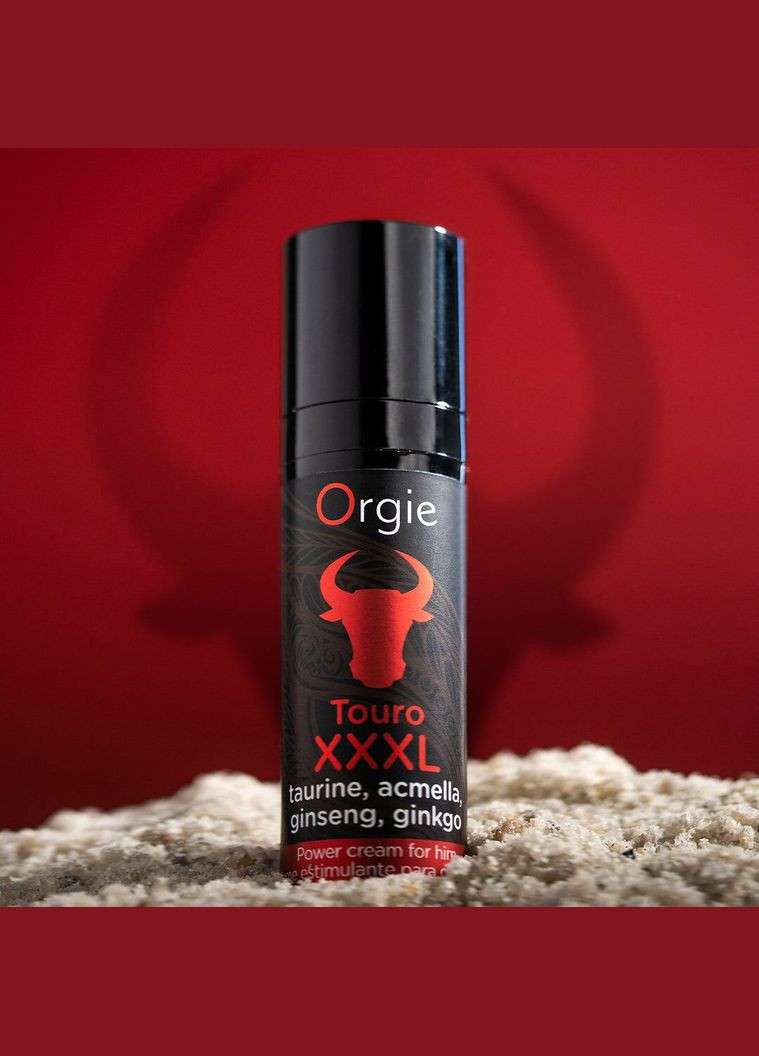Крем для усиления эрекции Touro XXXL Power Cream, 15 мл, с эффектом вибрации Orgie (369948890)