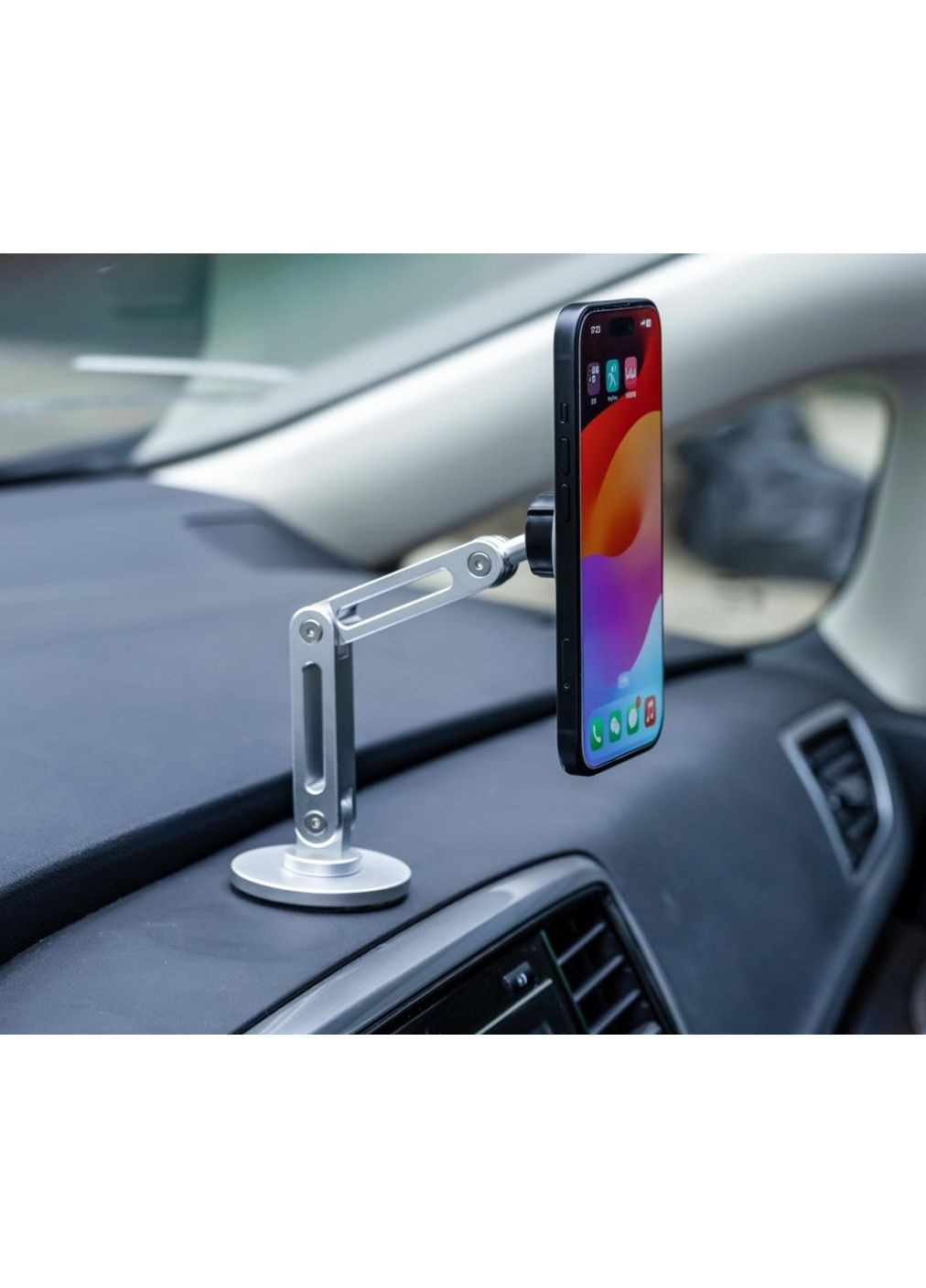 Автодержатель C148 Universal Magnetic metal 360° rotating Holder Silver (7109739) XO (360402851)