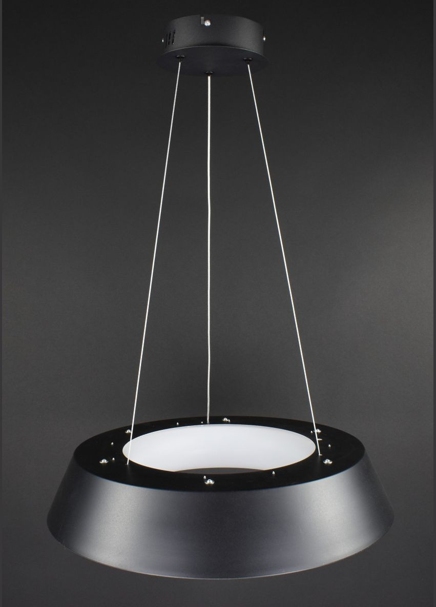 Люстра светодиодная подвесная LED светильник для квартиры на потолок лэд с пультом 27576 Черный 25-90х50х50 см. Sunnysky (364500489)