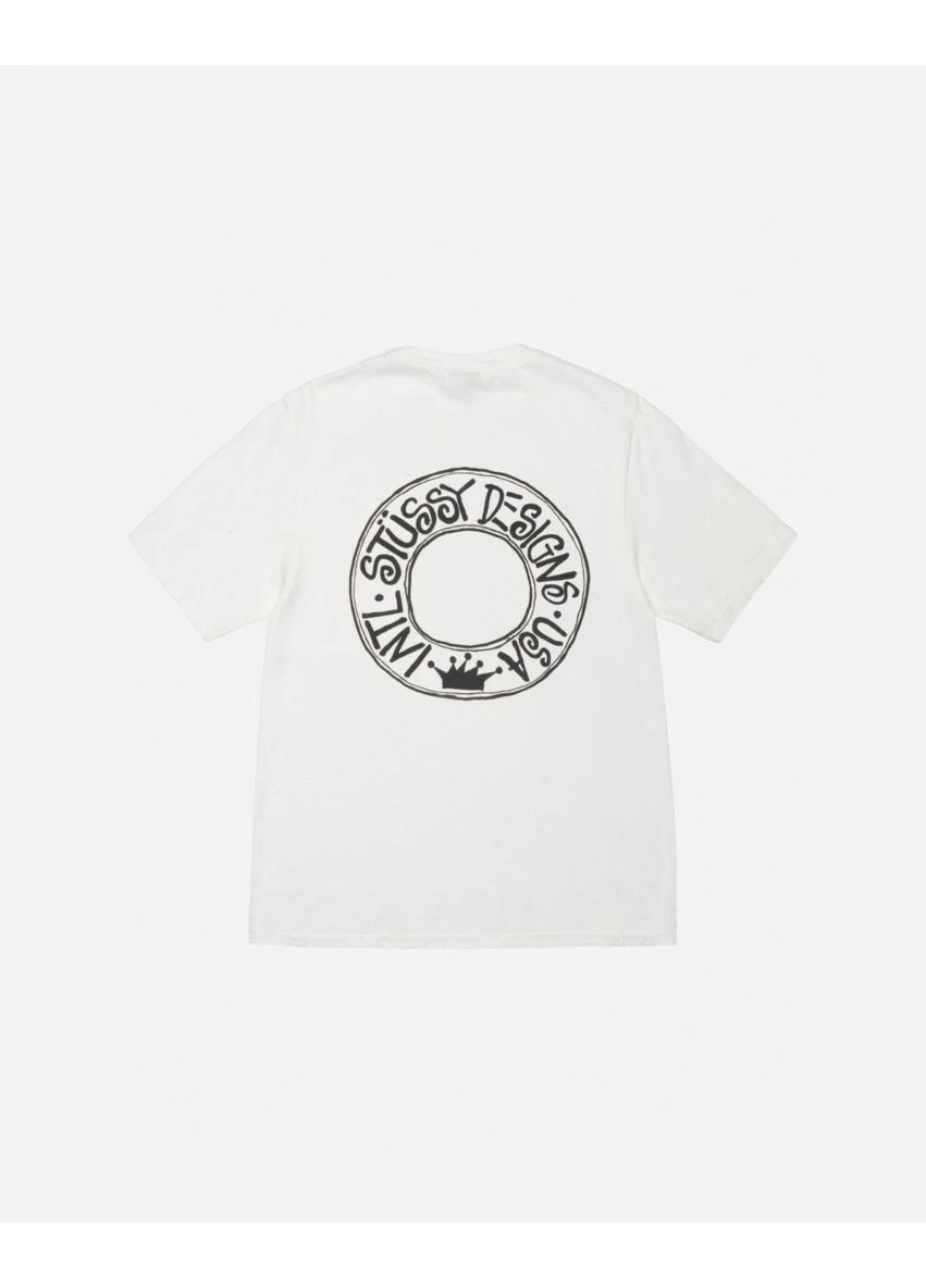 Комбинированная футболка buana tee pigment dyed 1905052-natural Stussy