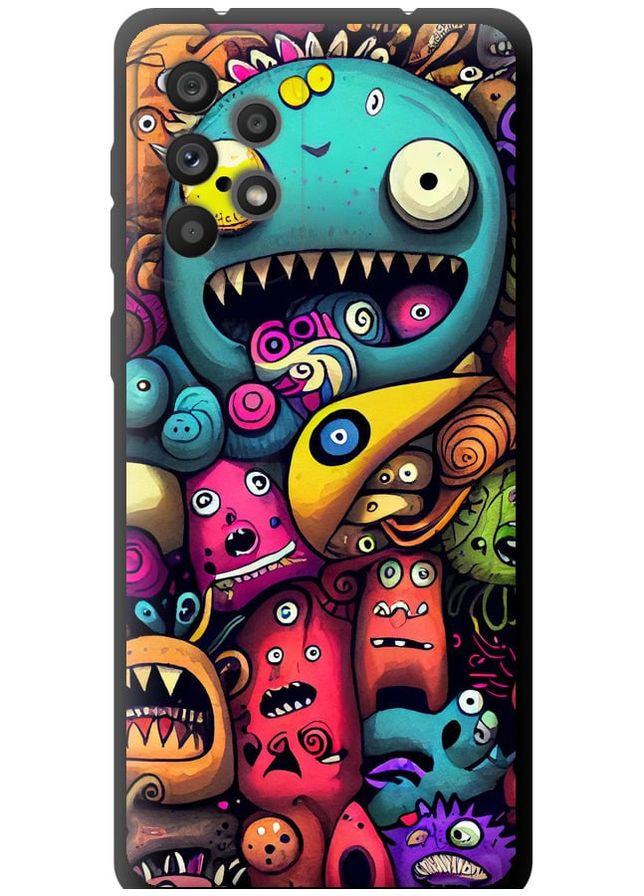 TPU чехол 'Cмешные монстры' для Endorphone Samsung Galaxy A73 A736B (302394119)