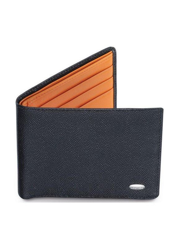 Портмоне кожаное горизонтальное Черный/Оранжевый (D00897) Dalvey (335405135)