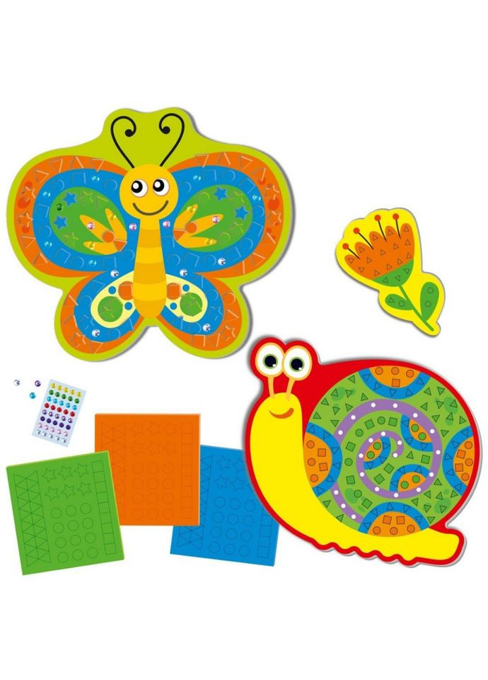 Набор для творчества "Волшебные букашки" VT4511-23 с мягкой мозаикой и стразами Vladi toys (330638666)