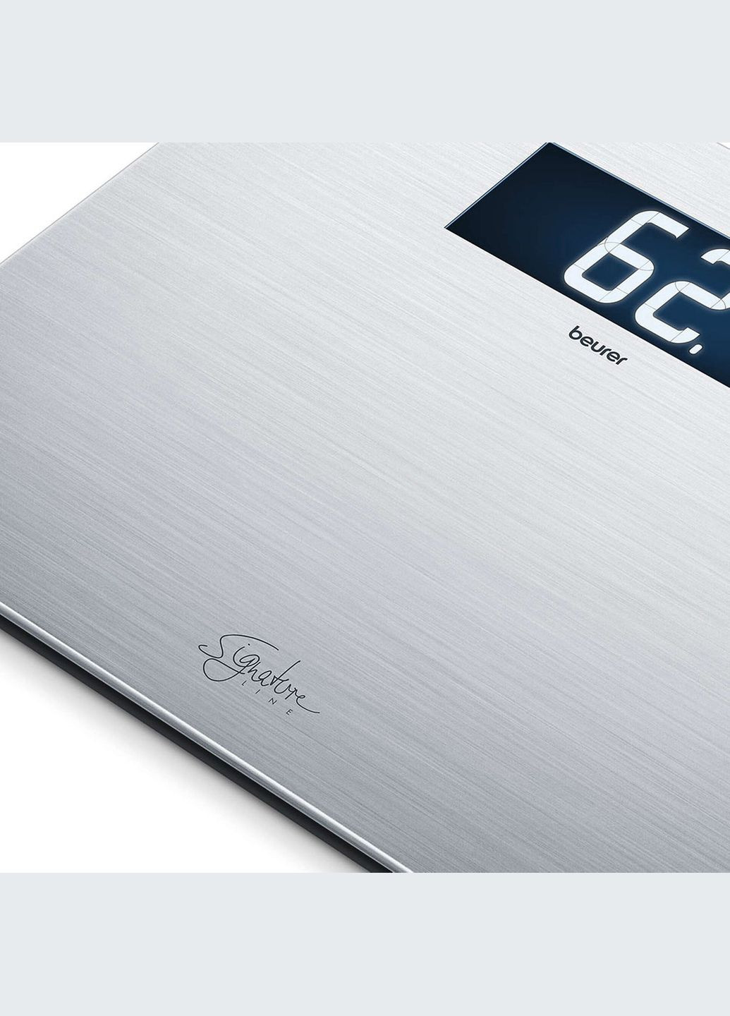 Ваги підлогові, 200кг, аnti-fingerprint, 3хААА в комплекті, скло/сталь, сірий Beurer (315817074)