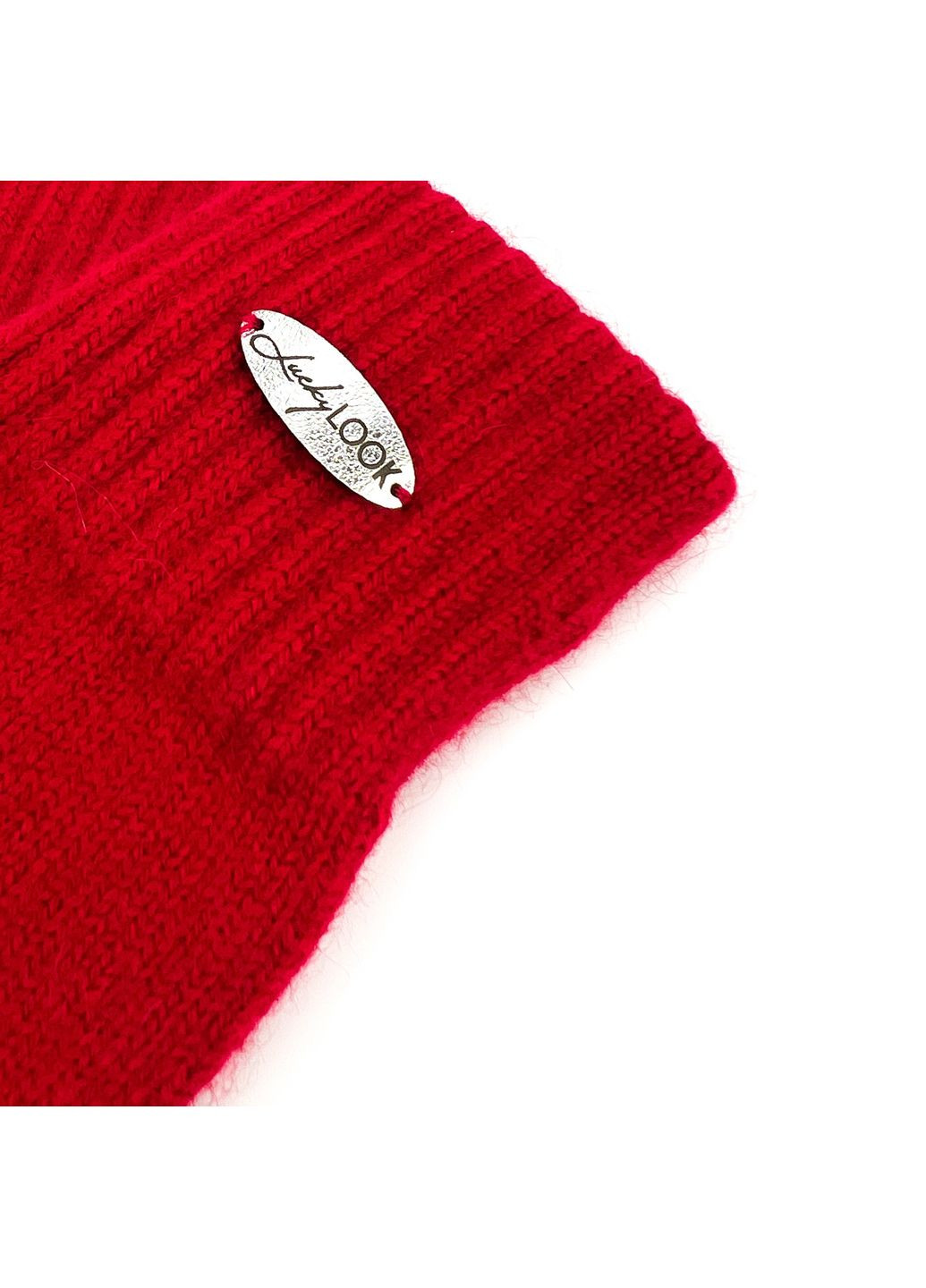 Рукавички жіночі ангора з віскозою червоні MERLYN LuckyLOOK 255-203 (290278254)