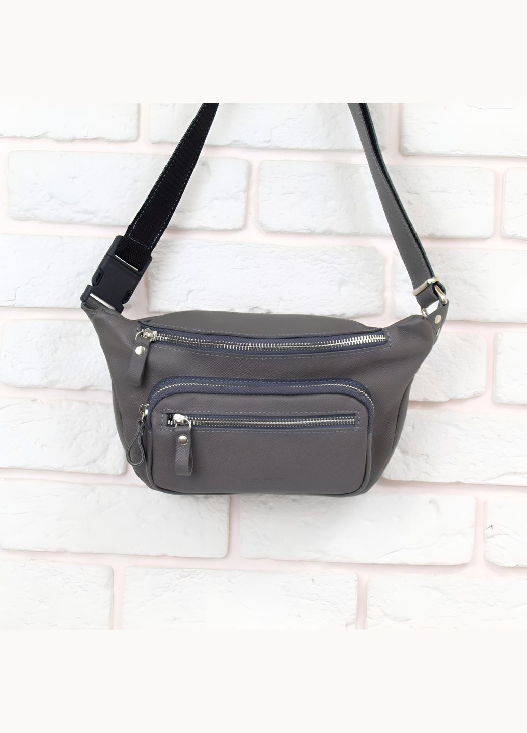 Сумка поясна, шкіряна, бананка, чоловіча Leaflet STOK (294945189)