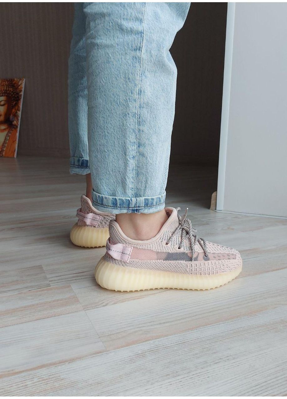Рожеві Осінні кросівки чоловічі adidas yeezy boost 350 v2 synth 1 адідас ізі буст No Brand