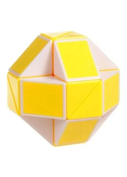 Змійка Рубика біло-жовта SCT405 в коробці Smart Cube (390091883)