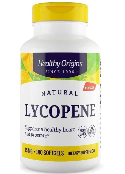 Ликопин Natural Lycopene 15 мг 180 гел капс Healthy Origins (357342867)