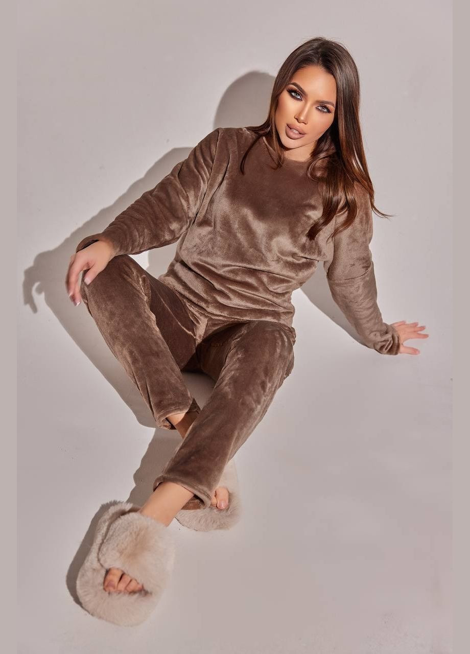 Чорна піжама жіноча тепла No Brand