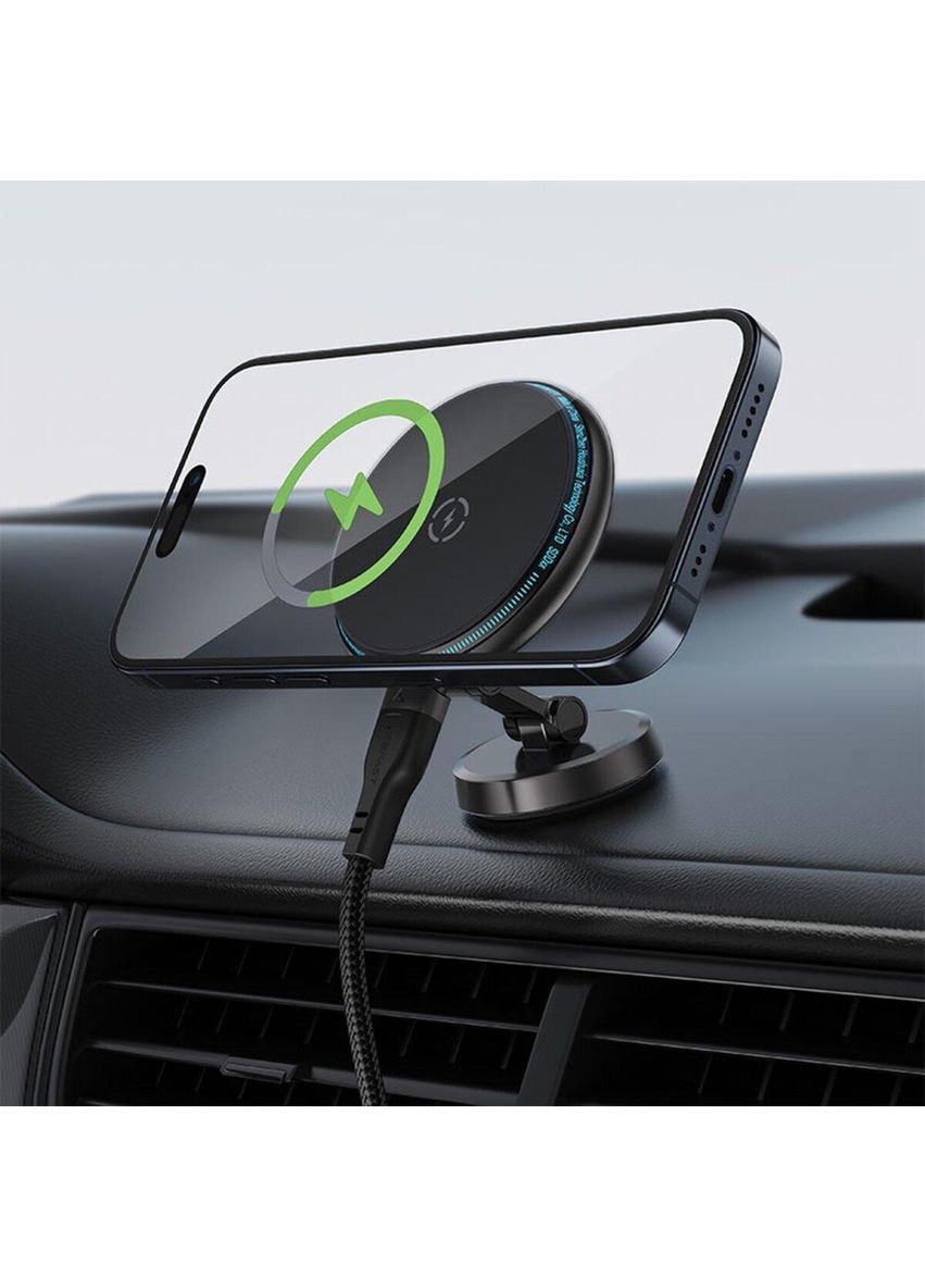 Автодержатель для телефона с БЗП D30 magnetic folding wireless charging car holder Acefast (361240162)