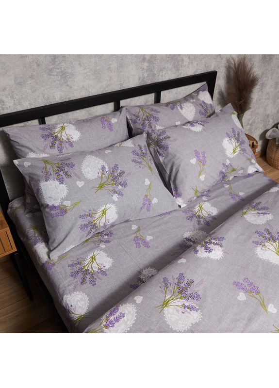 Комплект постільної білизни Бязь Gold Люкс євро 200х220 наволочки 2х50х70 (MS-820009636) Moon&Star Provence Dreams (356114144)