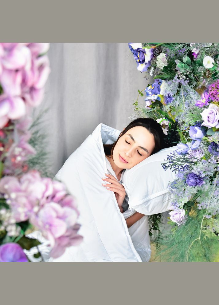 Подушка бамбук 50х70 см бамбуковая антиаллергенная белая с молнией IDEIA (304391046)