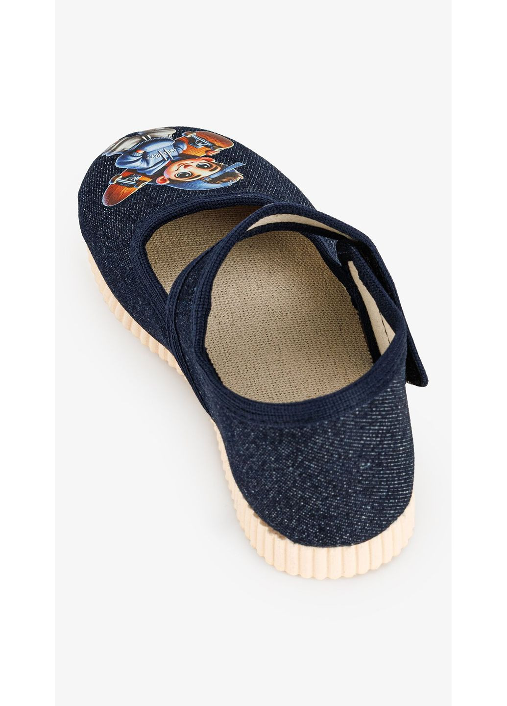 Синие тапочки для мальчика 0115 мальчик со скейтом shop (2000999318375) Берегиня