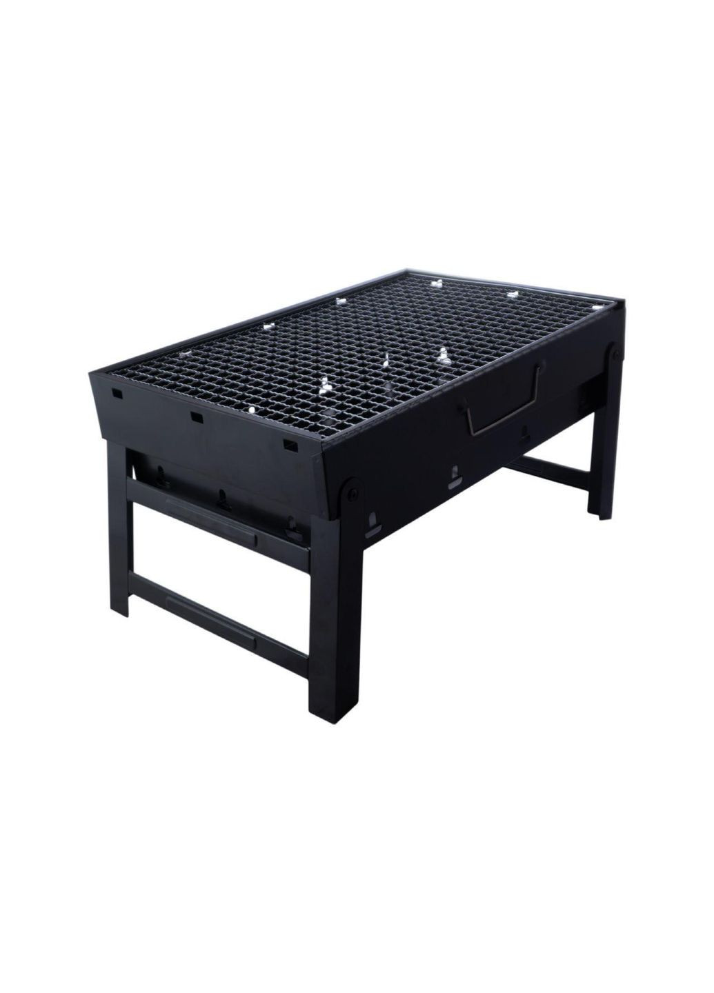 Мангал складаний 43 х 29 х 22 см металевий із хромованою решіткою для гриля Maestro (332985986)