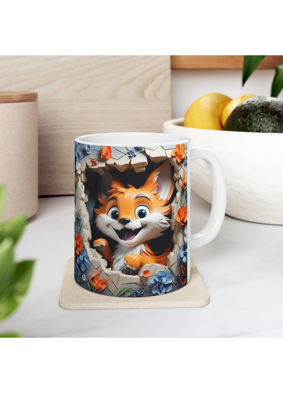 Керамічна чашка з дизайном "Лисеня" No Brand (368671375)