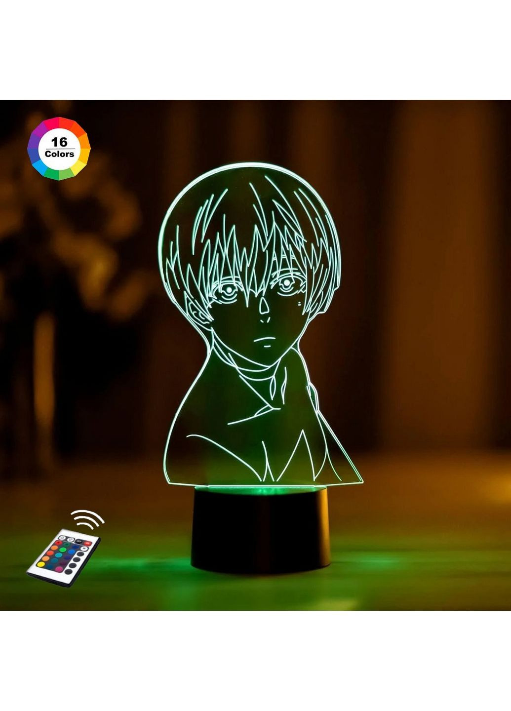 3D ночник-светильник "Канеки Кен 2" 3DTOYSLAMP (279315843)
