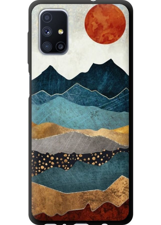 TPU черный чехол 'Закат горы' для Endorphone Samsung Galaxy M51 M515F (278055700)