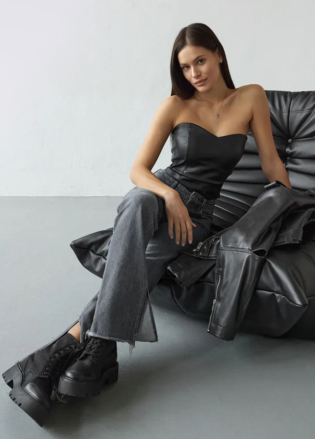 Топ бюст`є з еко-шкіри Egostyle (314893270)