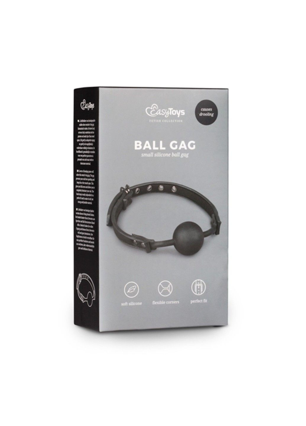 Кляп Ball Gag With Silicone Ball  EasyToys (290850925)